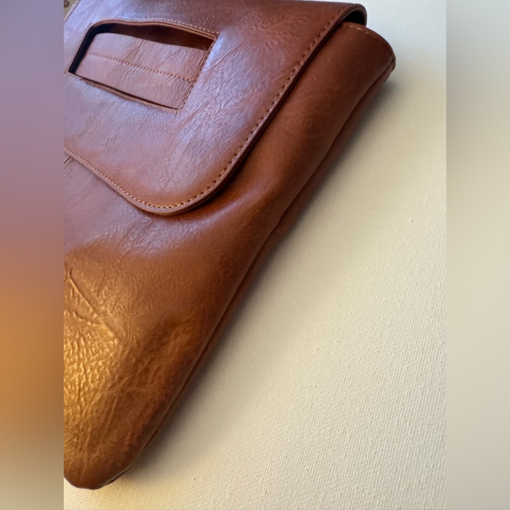 NOATD Brown Leather Handle Clutch Bag - Picture 8 of 12